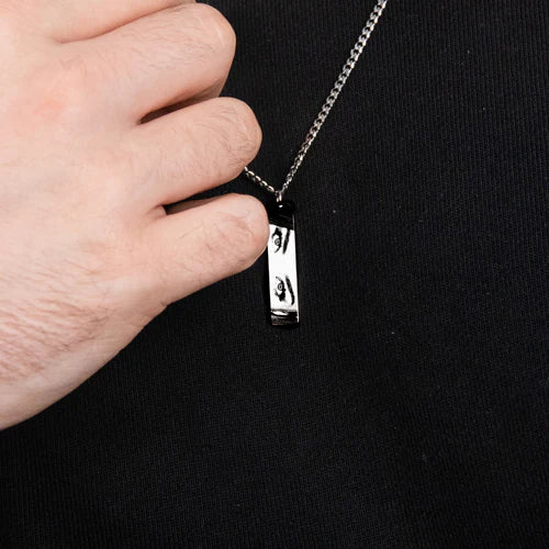 Unisex Photo Engraved Necklace