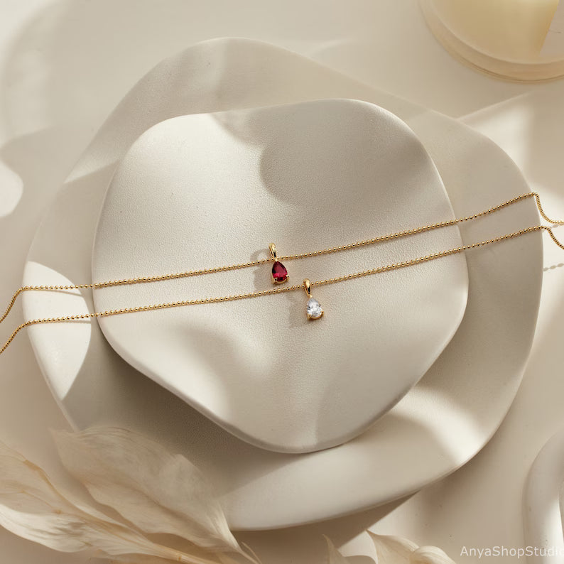 Dainty Birthstone Necklace