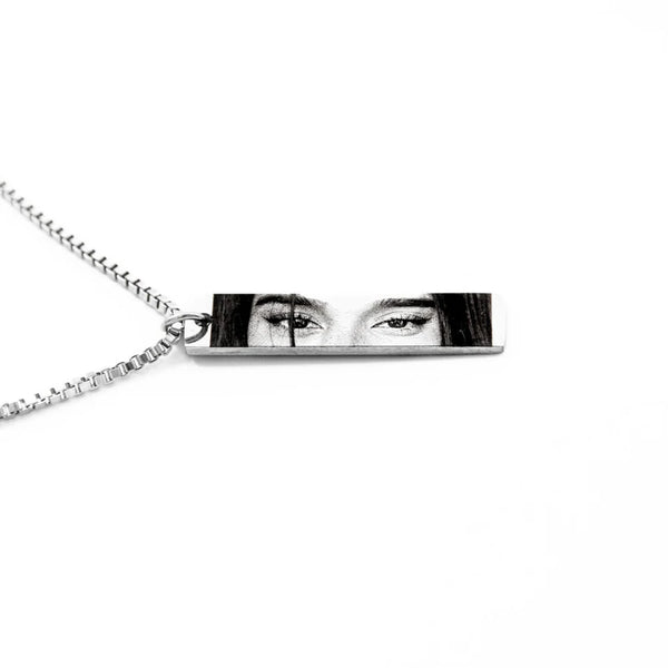 Unisex Photo Engraved Necklace