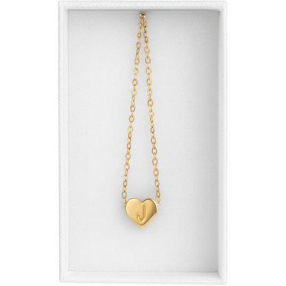 Initial Anklets with Heart Charm