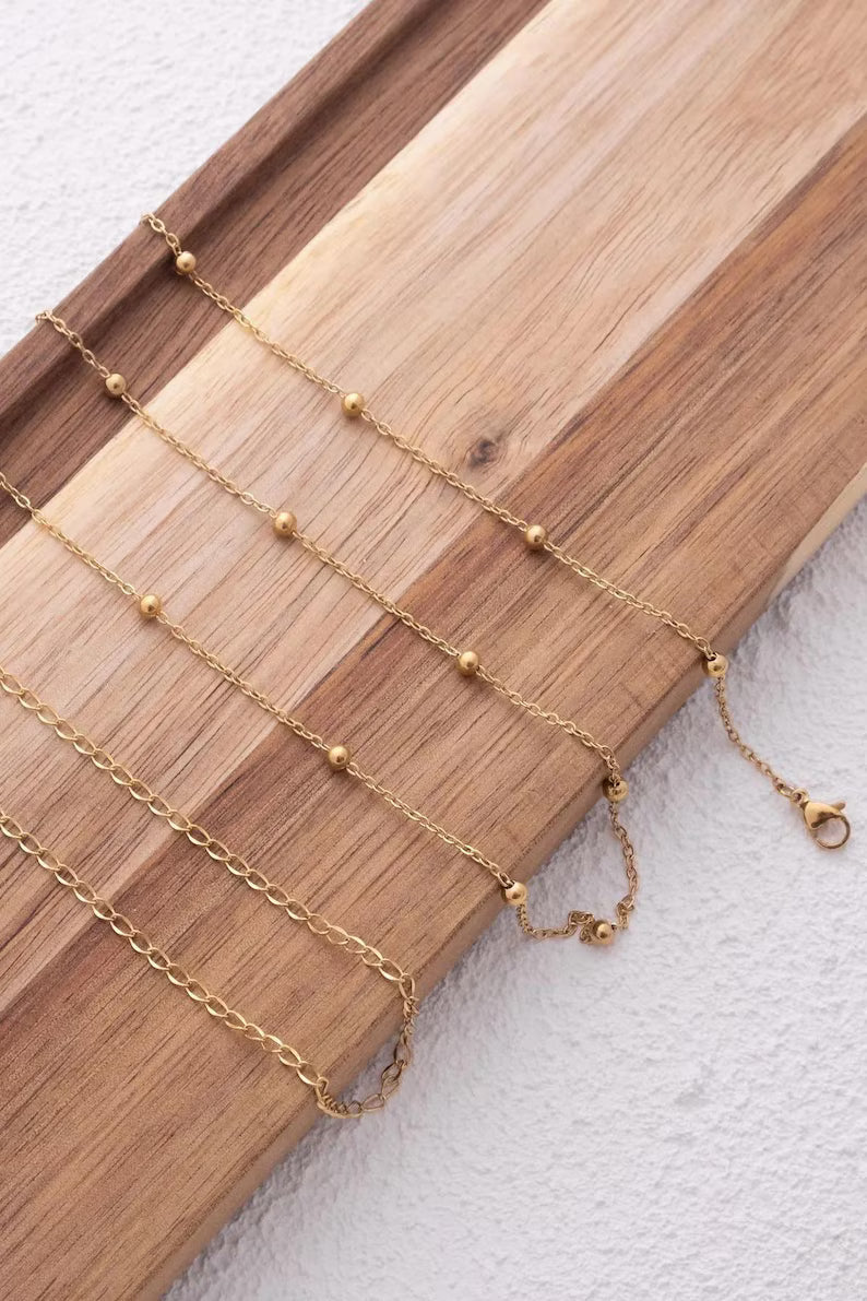 18K Thin Bulk Dorica Waist Chain