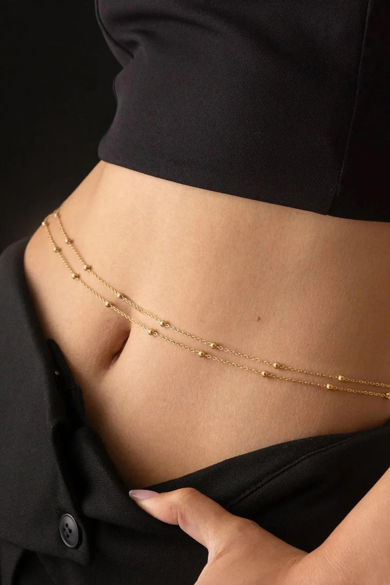 18K Thin Bulk Dorica Waist Chain