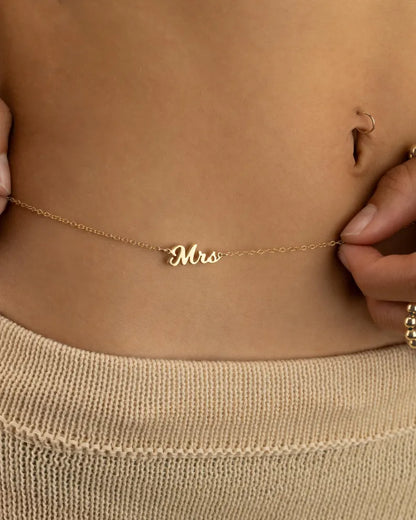 Personalised Dainty Waist Chain
