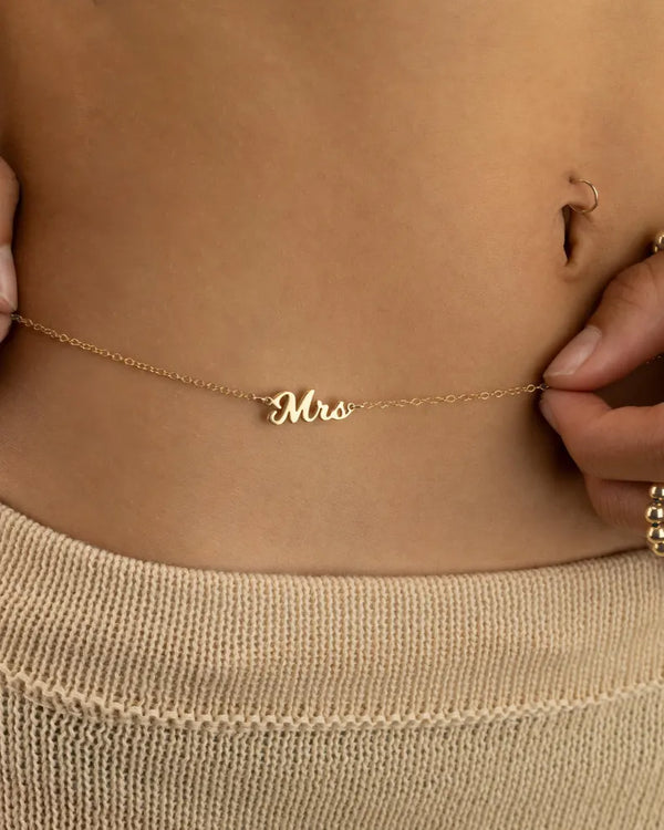 Personalised Dainty Waist Chain